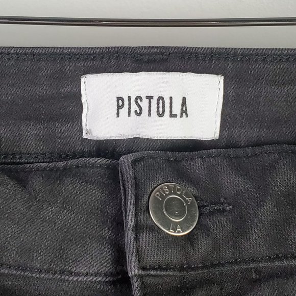 Pistola Women's Distressed Black Skinny/Ankle Jeans Sz 28 - Picture 4 of 8